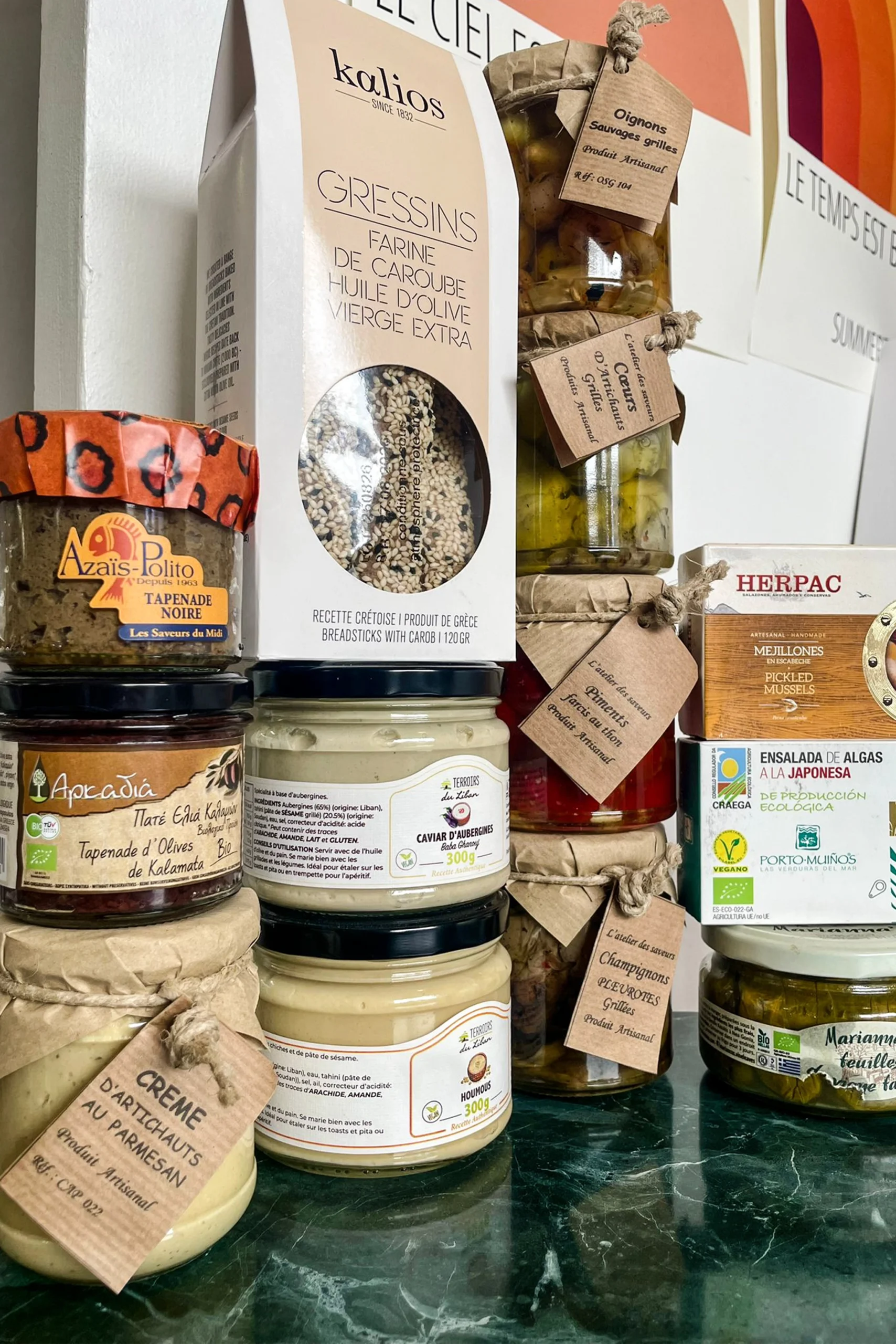 Épicerie fine méditerranéenne du restaurant Azimut Comptoir