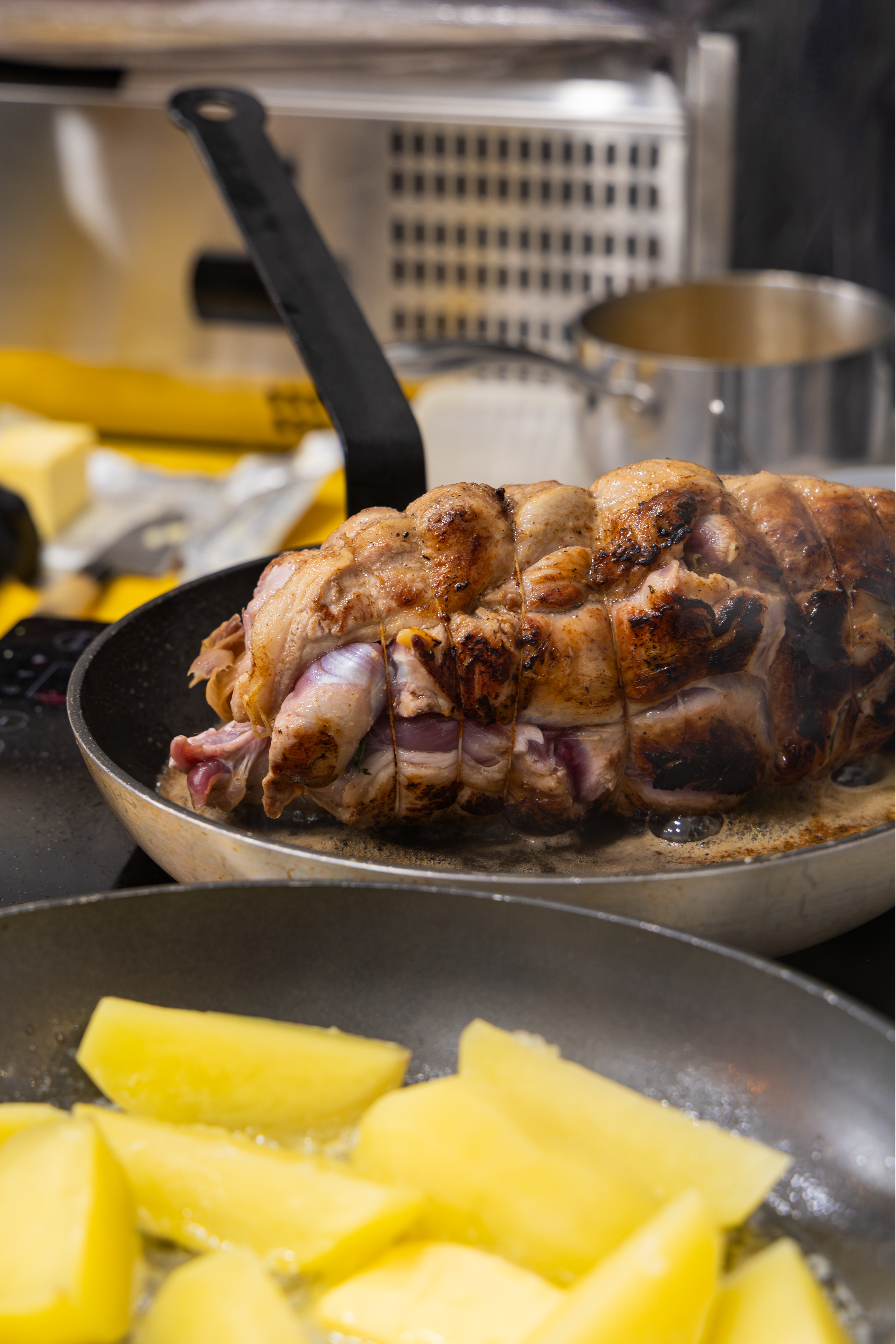 Plat à base de cochon cuisiné façon méditerranéenne au restaurant Azimut